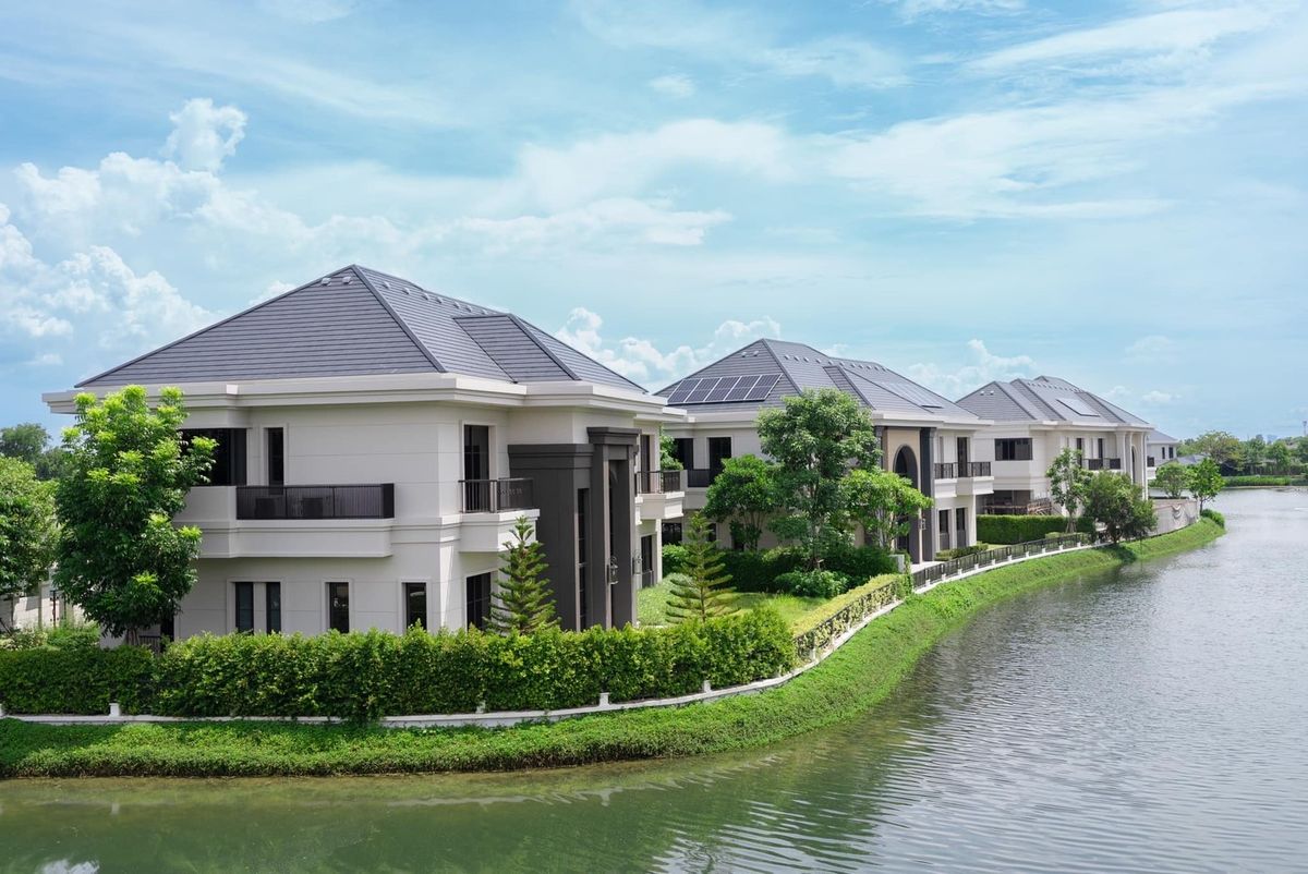 ขายบ้านแจ้งวัฒนะ เมืองทอง : ขาย บ้านใหม่ 4 ห้องนอน 5 ห้องน้ำ 4+4 ที่จอดรถ ติดทะเลสาบ โครงการเลค เลเจนด์ แจ้งวัฒนะ Lake Legend Chaengwatthana (Gant-282)