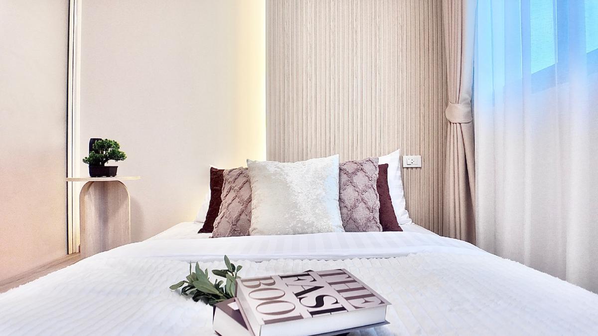For SaleCondoLadkrabang, Suwannaphum Airport : ✈️✈️ The airport is only close to DCONDO On Nut Suvarnabhumi, a new decoration, super beautiful, size 30 sqm. Very beautiful room. Salary 16,000 can be 100% full.