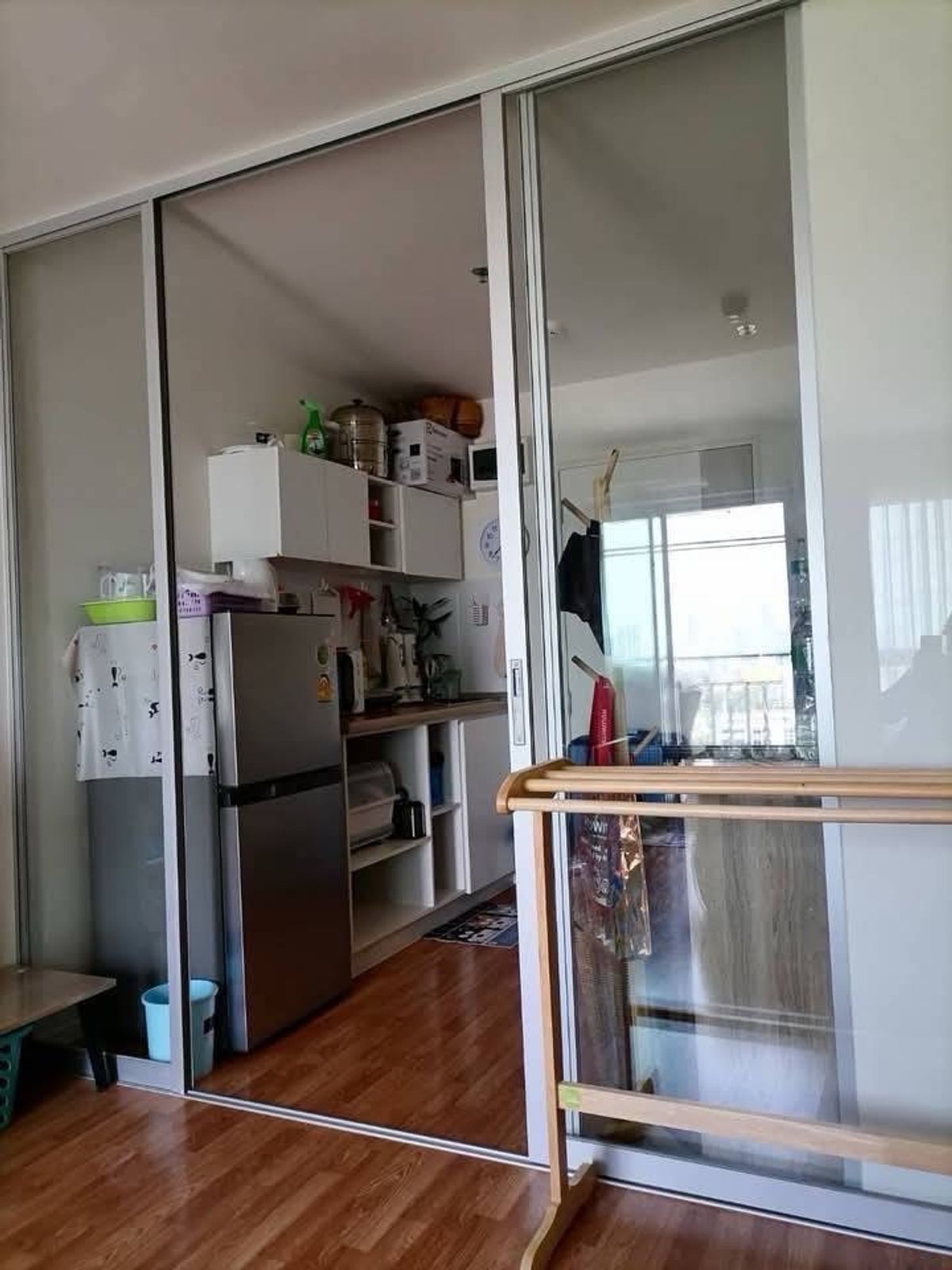 For RentCondoPattanakan, Srinakarin : For rent 🔥 Lumpini Ville Phatthanakan - Srinakarin, Room size 26 sq.mons There is a washing machine  