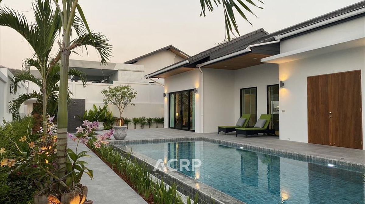 ให้เช่าหัวหิน ประจวบคีรีขันธ์ : ให้เช่าบ้านหรูพร้อมสระว่ายน้ำส่วนตัว โครงการ ฮิลไซด์ แฮมเลต 9