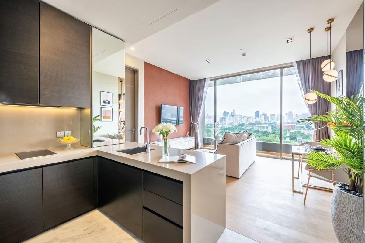 ให้เช่าคอนโดสีลม ศาลาแดง บางรัก : Saladaeng One Condo 56.66 sqm. 1Bedroom 12th Floor 