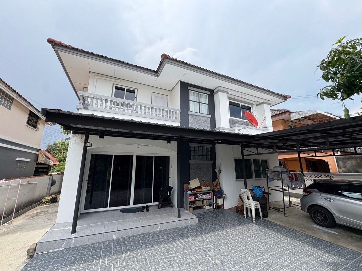 ขายบ้านลาดกระบัง สุวรรณภูมิ : 58.5ตรว 4นอน2น้ำ บ้านเดี่ยว 2 ชั้น เลคการ์เด้นวิลล่า ลาดกระบัง (Lake Garden Villa)