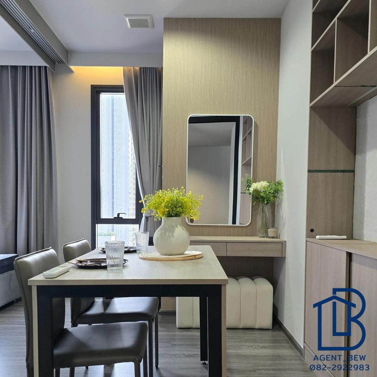 ให้เช่าคอนโดราชเทวี พญาไท : ✅️ AVAILABLE NOW✅️ Ideo mobi rangnam 1 Bedroom Sliding door 36 sqm 23,000 thb per month