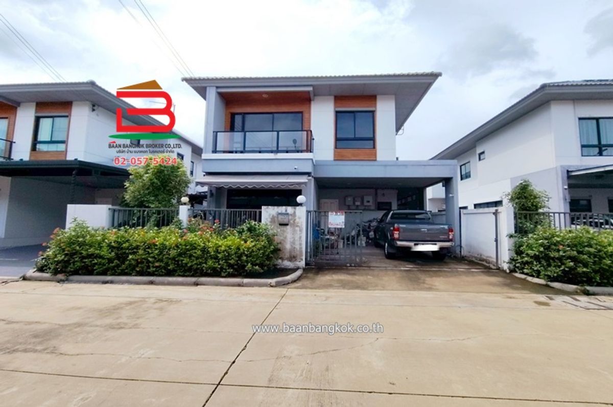 For SaleHouseNawamin, Ramindra : Twin house, Sena Park Ville Ram Inthra - Ring Road, 43.9 sq. T. (Soi Ram Inthra 83), near Fashion Island Kanchanaphisek Road Ring-Ram Inthra, Kannayao Subdistrict, Khan Na Yao District, Bangkok