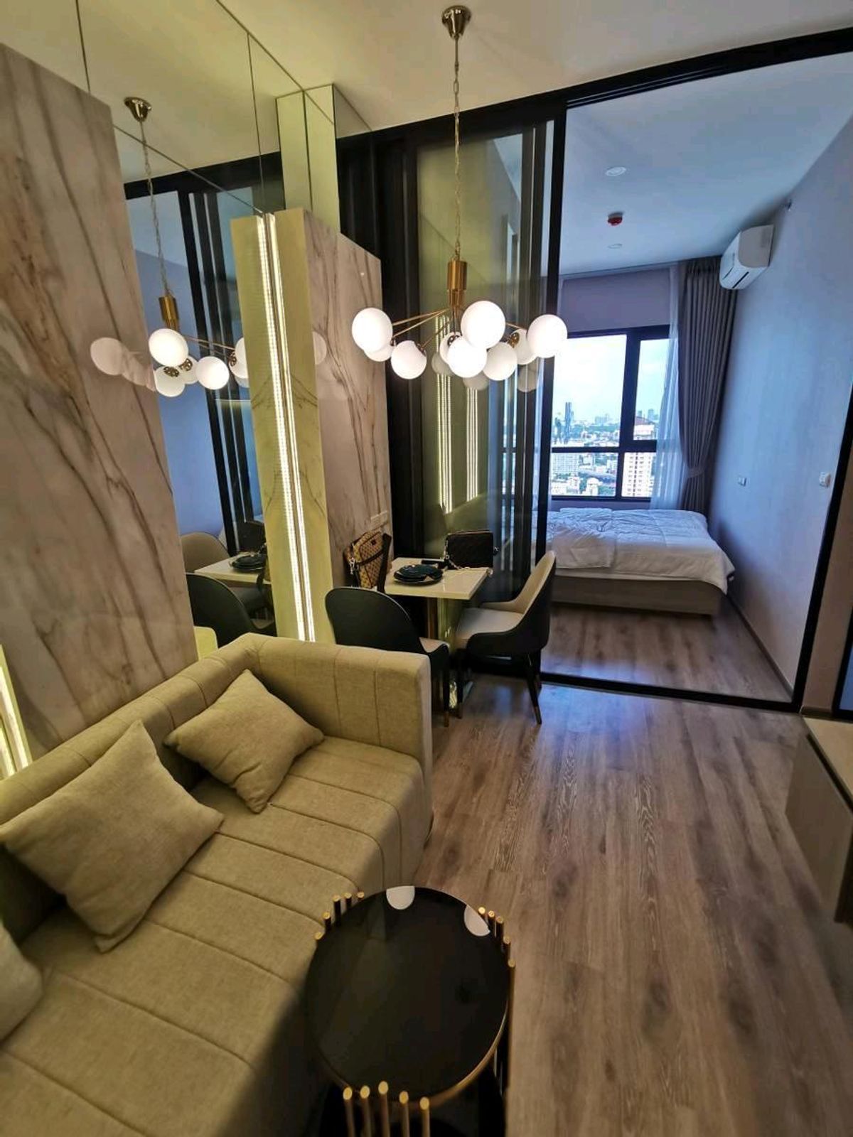 For RentCondoOnnut, Udomsuk : 💥𝐅𝐎𝐑 𝐑𝐄𝐍𝐓 The room is very beautiful 🐉 Night Bridge Prime Onnut 🐉❤️ 19,000 baht/month ❤️ Code #SB0525095 ☎️ LINE @pin36condo