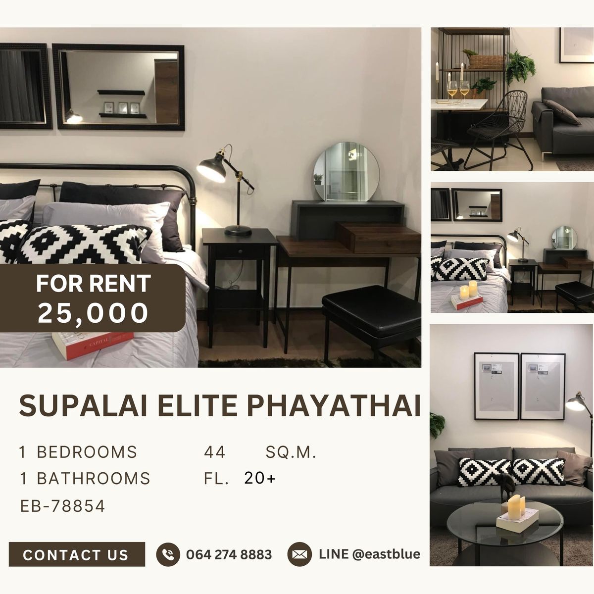 คอนโดราชเทวี พญาไท : Supalai Elite Payathai【𝐒𝐄𝐋𝐋】🔥คอนโดใจกลางพญาไท ห้องใหญ่ ตกแต่งสไตล์เรียบหรู แบ่งสัดส่วนได้ดี พร้อมเข้าอยู่ 🔥