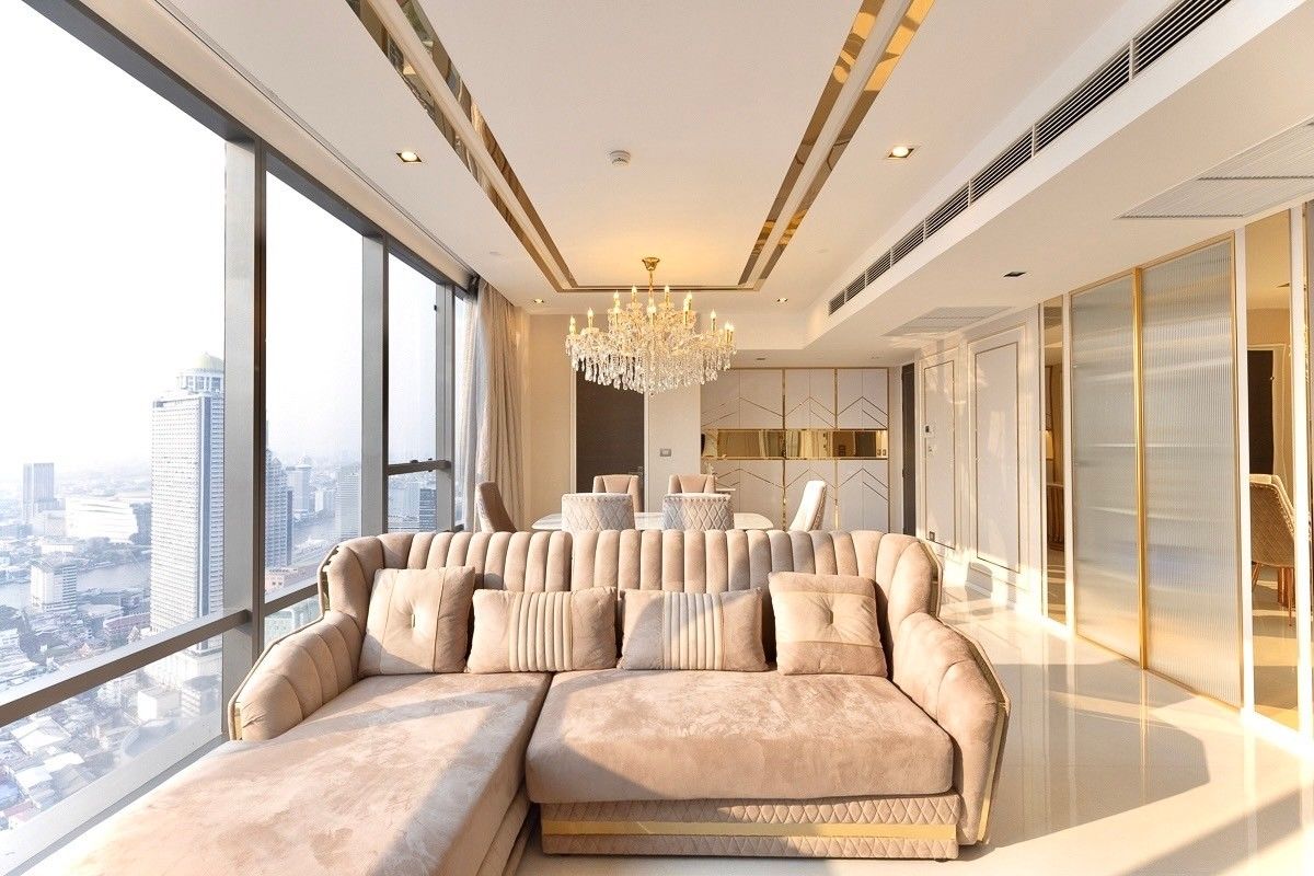 For RentCondoSathorn, Narathiwat : The Bangkok Sathorn (For Rent) 2 Bed 2 Bath Area 125 SQM. River View *Retal Price 150,000 THB Per Month #Code0572