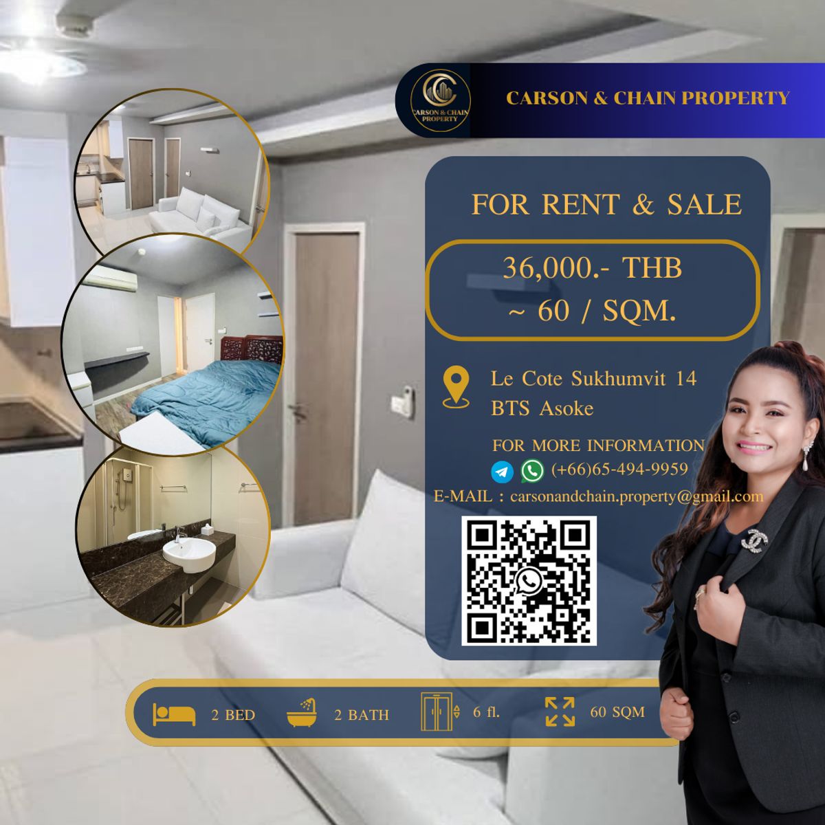 ให้เช่าคอนโดสุขุมวิท อโศก ทองหล่อ : Le Cote Sukhumvit 14