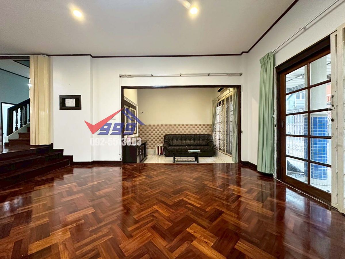 TownhomeRama3 (Riverside),Satupadit : For sale/rent, 3-storey townhouse, 5 bedrooms, Taweewattana Villa Village