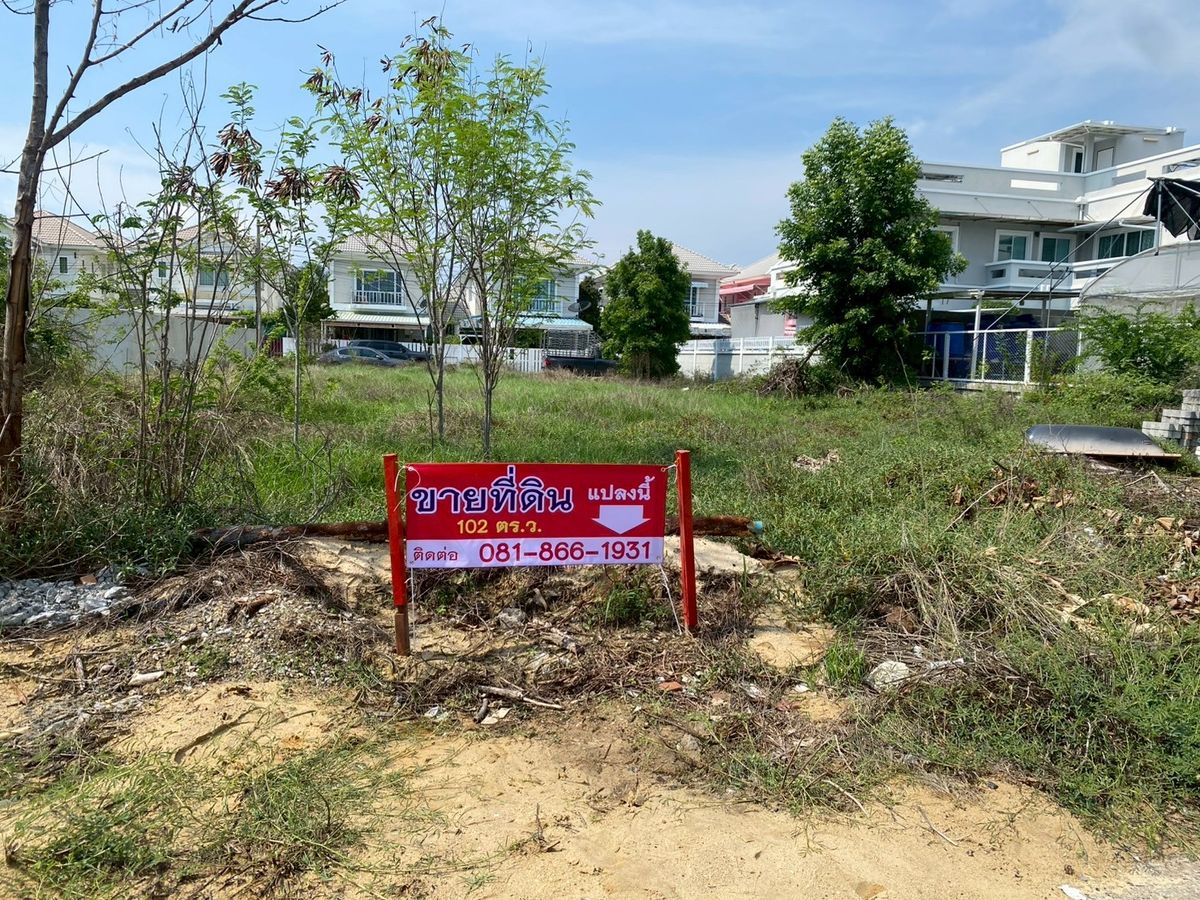 ขายที่ดินสมุทรปราการ สำโรง : ขายที่ดิน 2 แปลง ในหมู่บ้าน 180 บางปู บีช 
