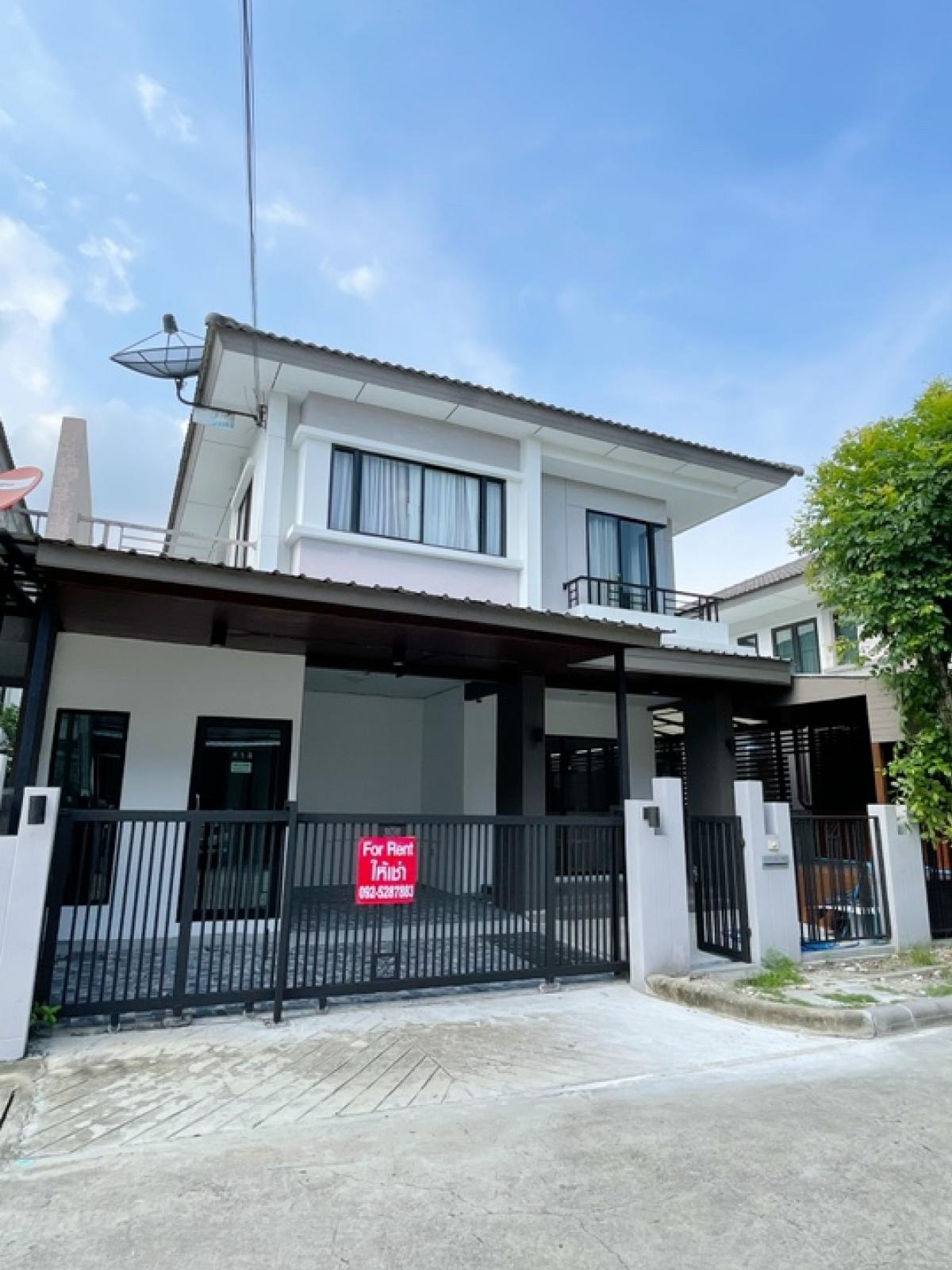 ให้เช่าบ้านสมุทรปราการ สำโรง : ให้เช่าบ้านเดี่ยว โครงการเอโทร จาวาเบย์ กิ่งแก้ว19 (3นอน 2น้ำ 1ครัว) มีเฟอร์ รีโนเวทใหม่พร้อมอยู่ ✅ให้เช่า 22,500 /เดือน✅