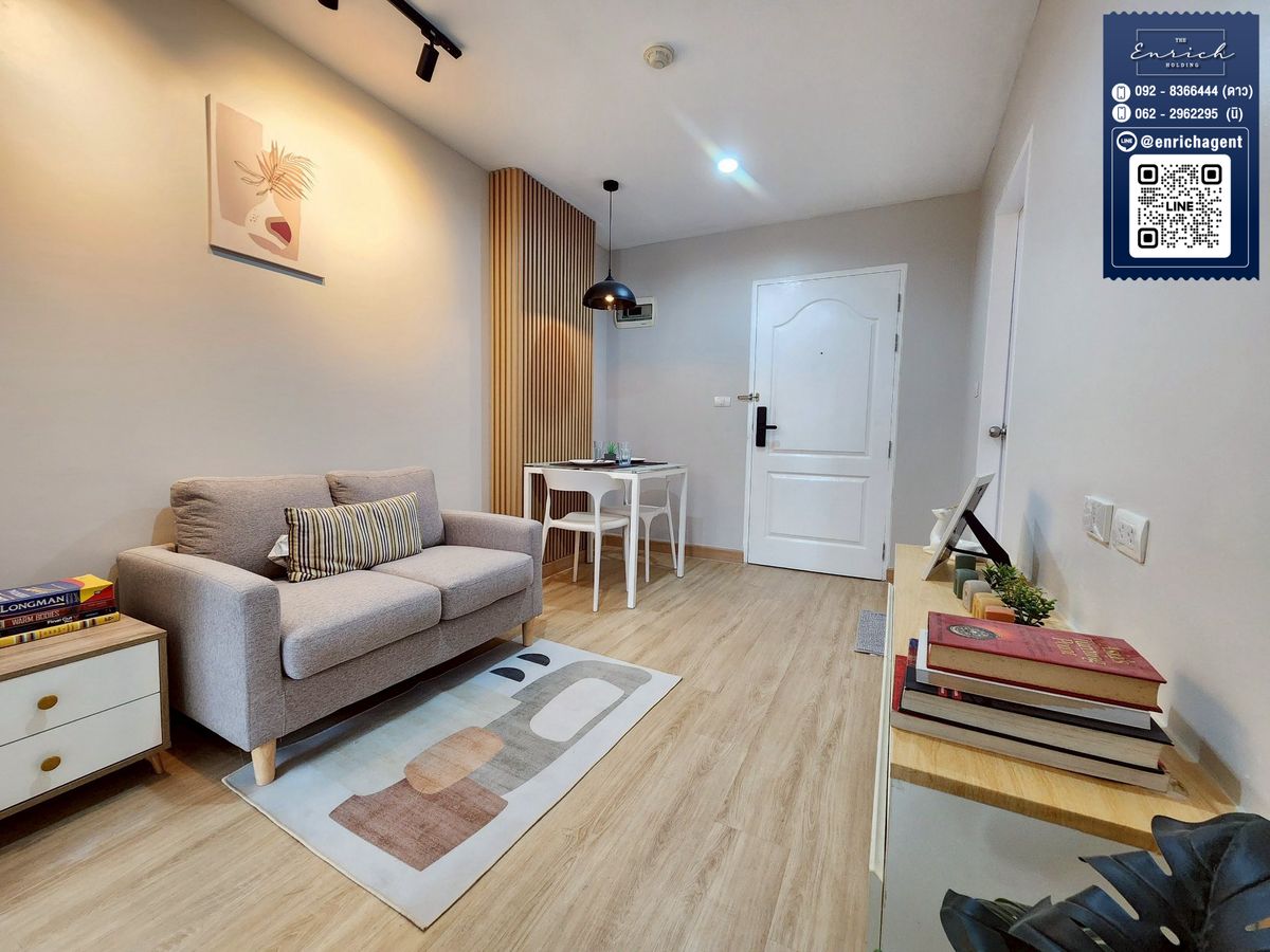 For SaleCondoNawamin, Ramindra : 💙 For rent, The Kith Plus Nawamin, beautiful room, very good price, MRT Khubon 💙 Tel. 062-2962295 Ni // Line ID: @enrichagent