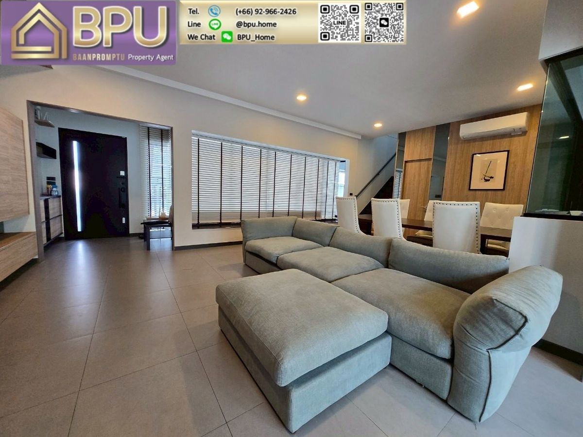 ให้เช่าทาวน์โฮมบางนา แบริ่ง ลาซาล : ** ให้เช่า บ้านทาวน์โฮม 3 ห้องนอน ** VIVE บางนา กม.7 ติดเมกะ บางนา