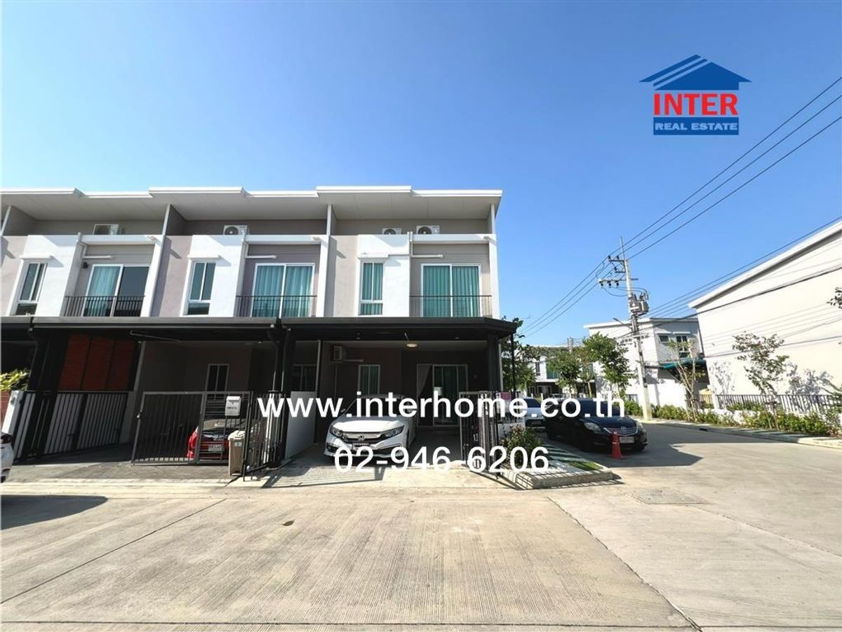 For SaleTownhomeNakhon Pathom : 2-story townhouse 19.3 sq.w., Forta Village, Pinklao-Sai 5 Soi Krathum Lom 9, Petchkasem Road, Phutthamonthon Sai 5 Road, Sam Phran, Nakhon Pathom