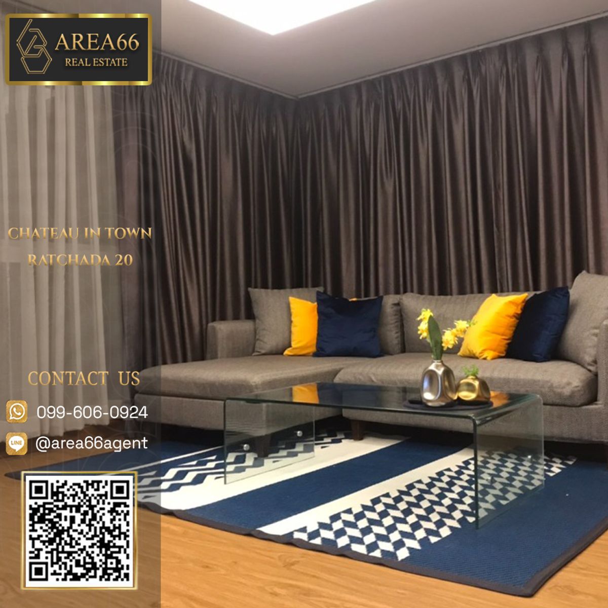 For SaleCondoRatchadapisek, Huaikwang, Suttisan : 🔥 For sale !! Condo Chateau in Town Ratchada 20