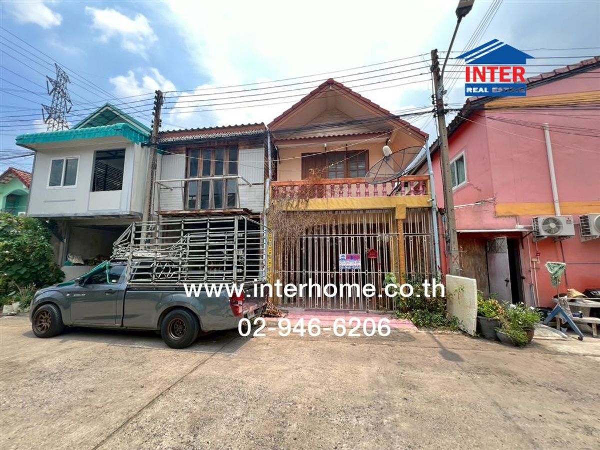 For SaleTownhomeMahachai Samut Sakhon : Townhouse 2 floors, 21.3 sq.w. Village, Suan Village No. 5, Bang Pla Road, Economic Road 1 Mueang Samut Sakhon, Samut Sakhon