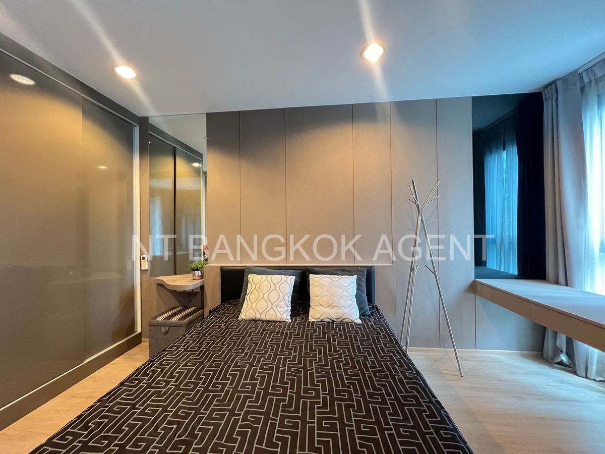 ให้เช่าคอนโดราชเทวี พญาไท : ให้เช่า Ideo Q Ratchathewi 1bed 1bath 34 sqm ชั้นไม่สูง วิวสวน เฟอร์ครบพร้อมเข้าอยู่ ใกล้ จุฬา