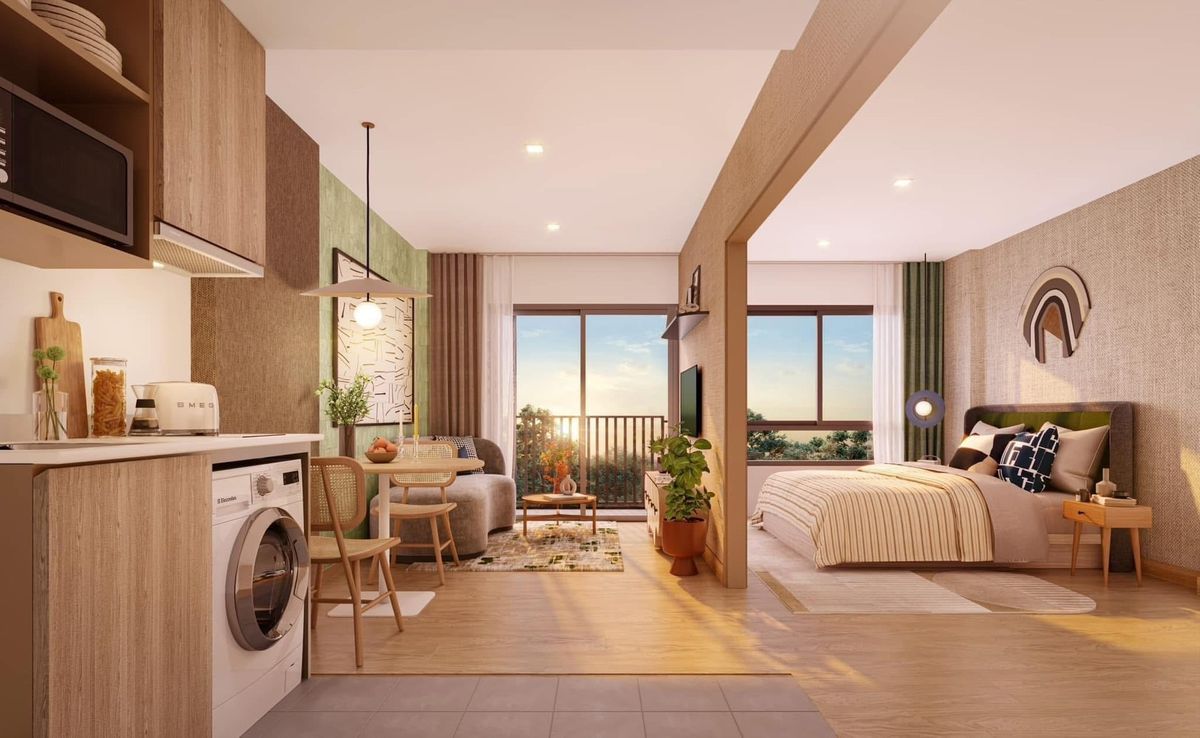 For SaleCondoPattaya, Bangsaen, Chonburi : 📍𝙙𝙘𝙤𝙣𝙙𝙤 𝙨𝙚𝙣𝙨𝙚 𝙨𝙚𝙣𝙨𝙚 - D -condo ⛱️ New condo in the heart of Bangsaen Open to see the sample room for the first time. The best price in Bangsaen zone, starting only 𝟭.𝟰𝟵 million*