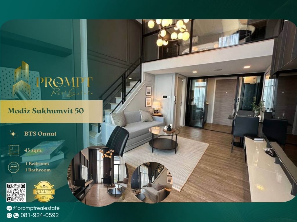 For RentCondoOnnut, Udomsuk : MN04801 - Modiz Sukhumvit 50 :  โมดิซ สุขุมวิท 50