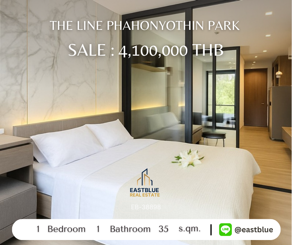 For SaleCondoLadprao, Central Ladprao : ขาย/เช่าคอนโดหรู The Line Phahonyothin Park ใกล้รถไฟฟ้า!