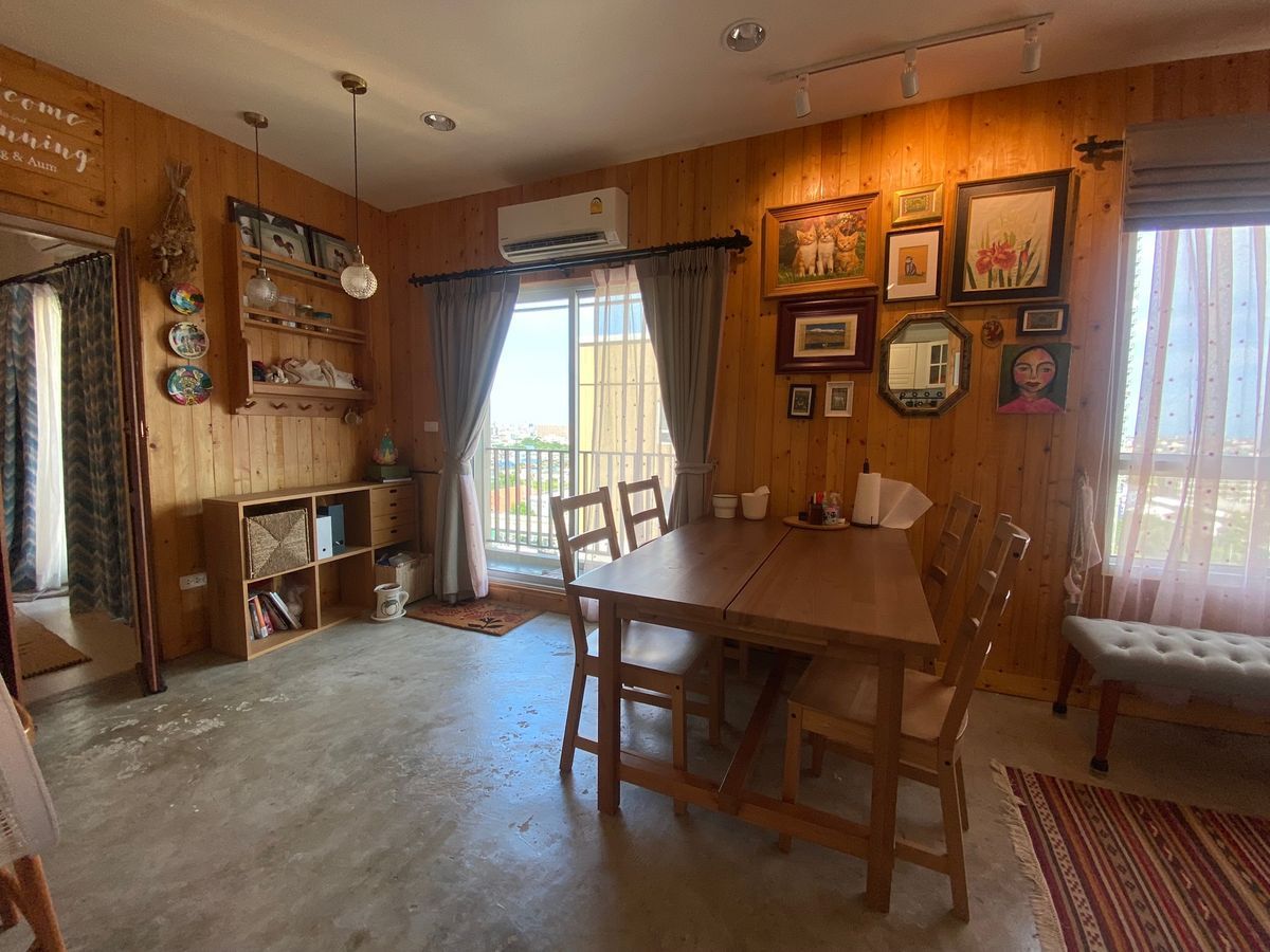 For RentCondoSamut Prakan,Samrong : Condo For Rent | Extra Large Rooms Combine 2 Rooms Togethe “Niche Mono Sukhumvit - Puchao” 85 Sq.m. Near BTS Pu Chao