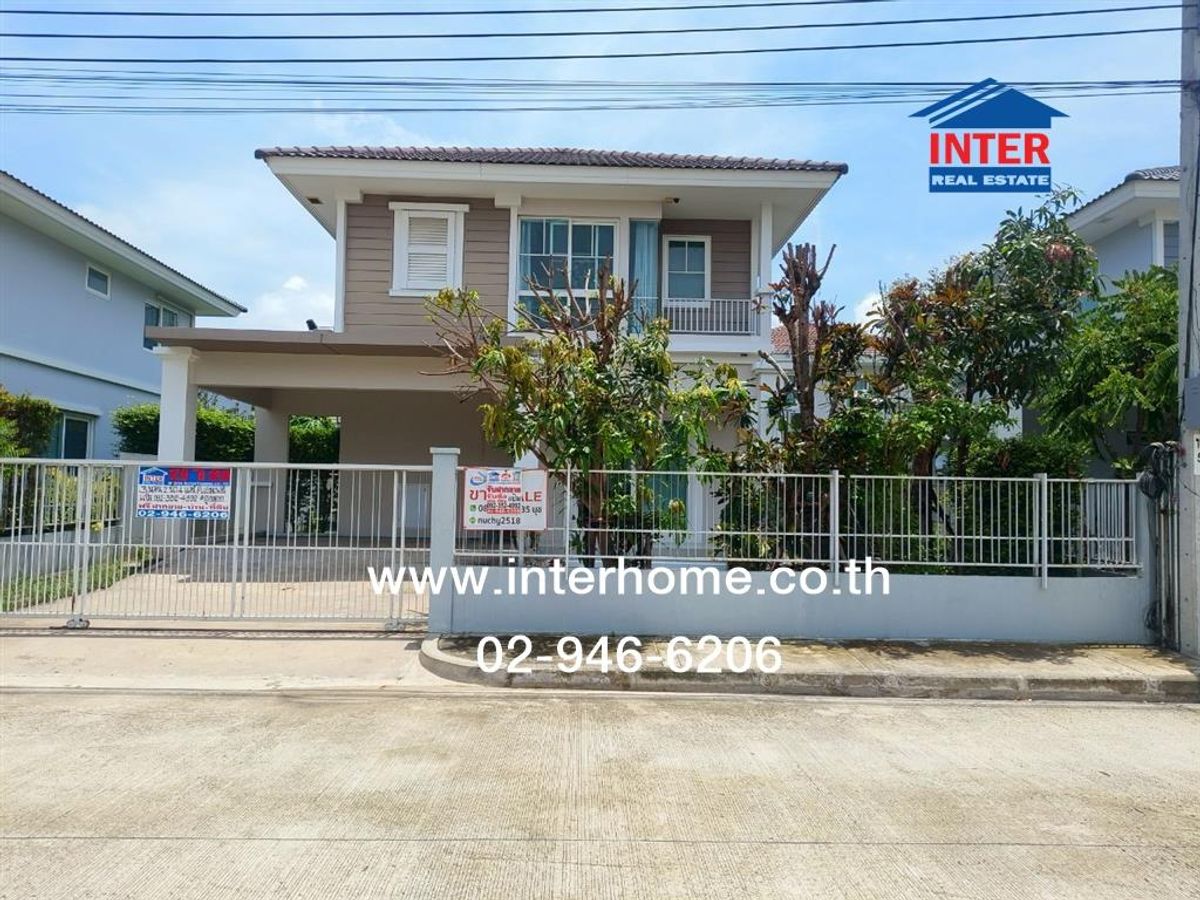 ขายบ้านสมุทรปราการ สำโรง : บ้านเดี่ยว 2 ชั้น 50 ตร.ว. หมู่บ้านวิลลาจจิโอบางนา ( Villaggio Bangna ) มหาวิทยาลัยอเอแบค ถนนเทพรัตน์ ถนน200ปีรัตน์โกสิน บางบ่อ สมุทรปราการ