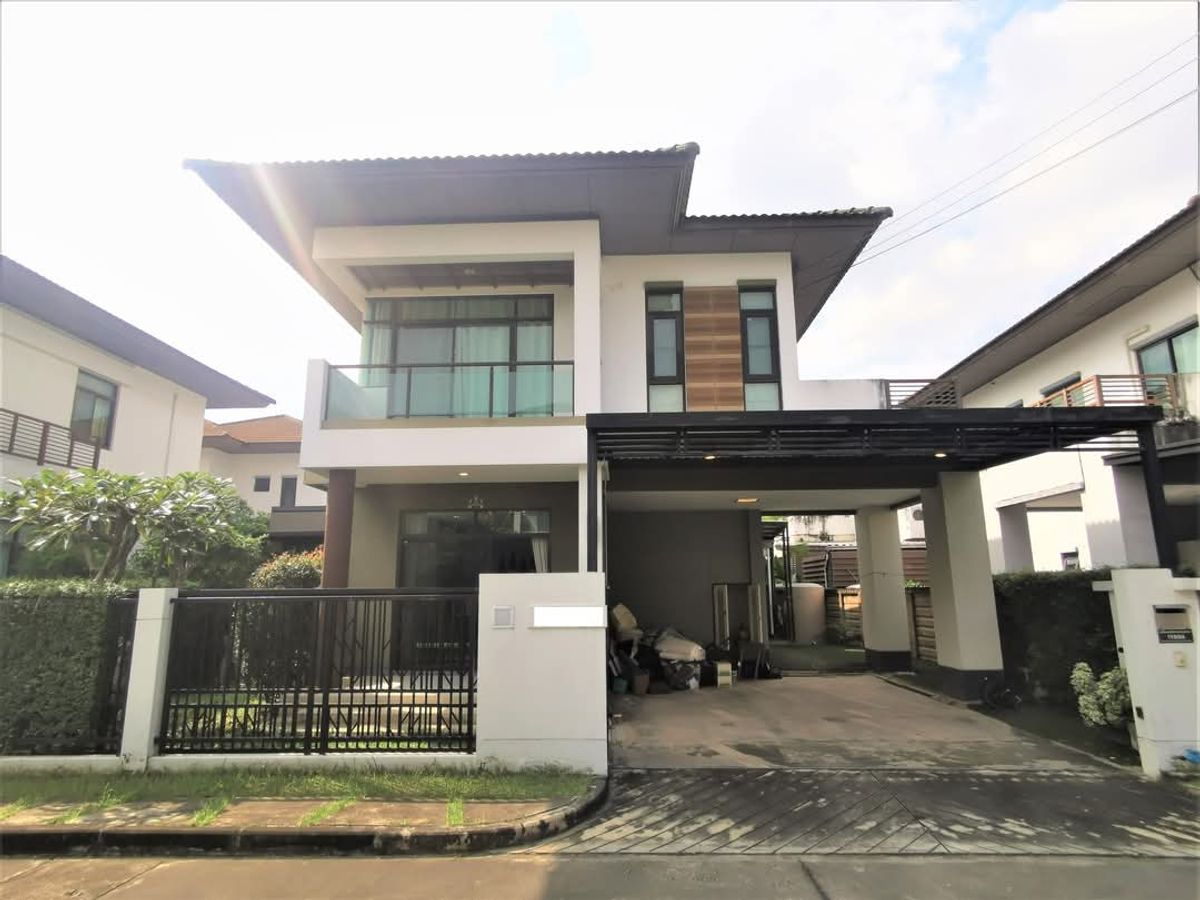 ให้เช่าบ้านนวมินทร์ รามอินทรา : ให้เช่า บ้านเดี่ยว 2 ชั้น หมู่บ้าน สราญสิริ พหลโยธิน – สายไหม พื้นที่ 52.5 ตรว. 4 ห้องนอน  2 ห้องน้ำ  พร้อมต่อเติมห้องด้านล่าง สวยครบ ทำเลดี พร้อมอยู่