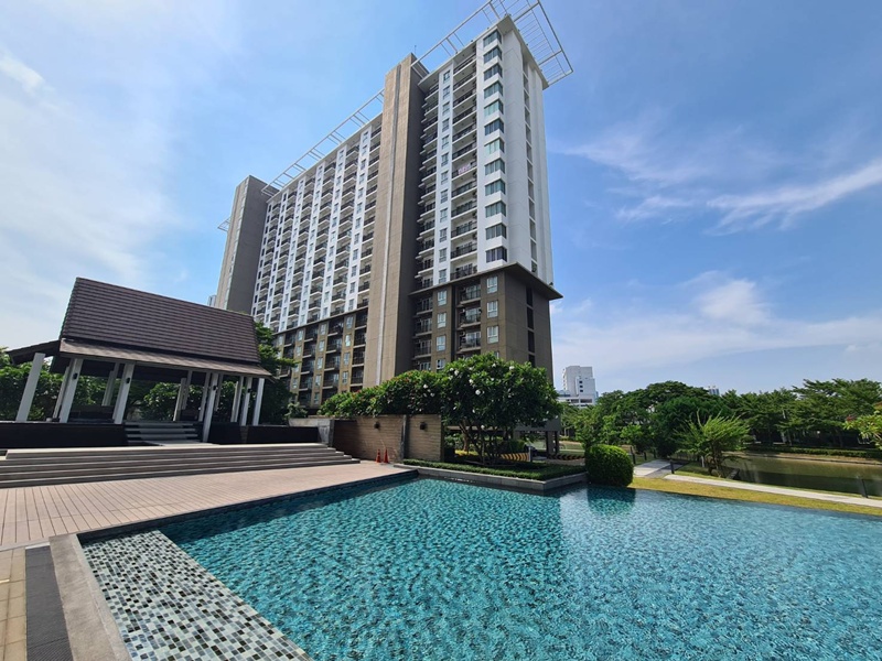 For SaleCondoSamut Prakan,Samrong : Parkland Srinakarin Lake Side 555/291, Building 1, Floor 12, Soi La Sal (Sukhumvit 105) Srinakarin Road, Bang Kaew Bang Phli, Samut Prakan