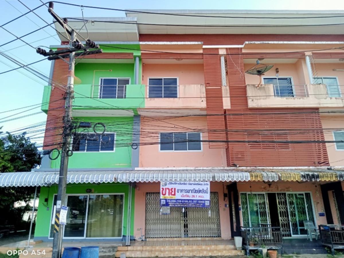 ขายอาคารพาณิชย์ตรัง : อาคารพาณิชย์ 3 ชั้น ห่างจากถนนตรังคภูมิ ประมาณ 340 เมตร