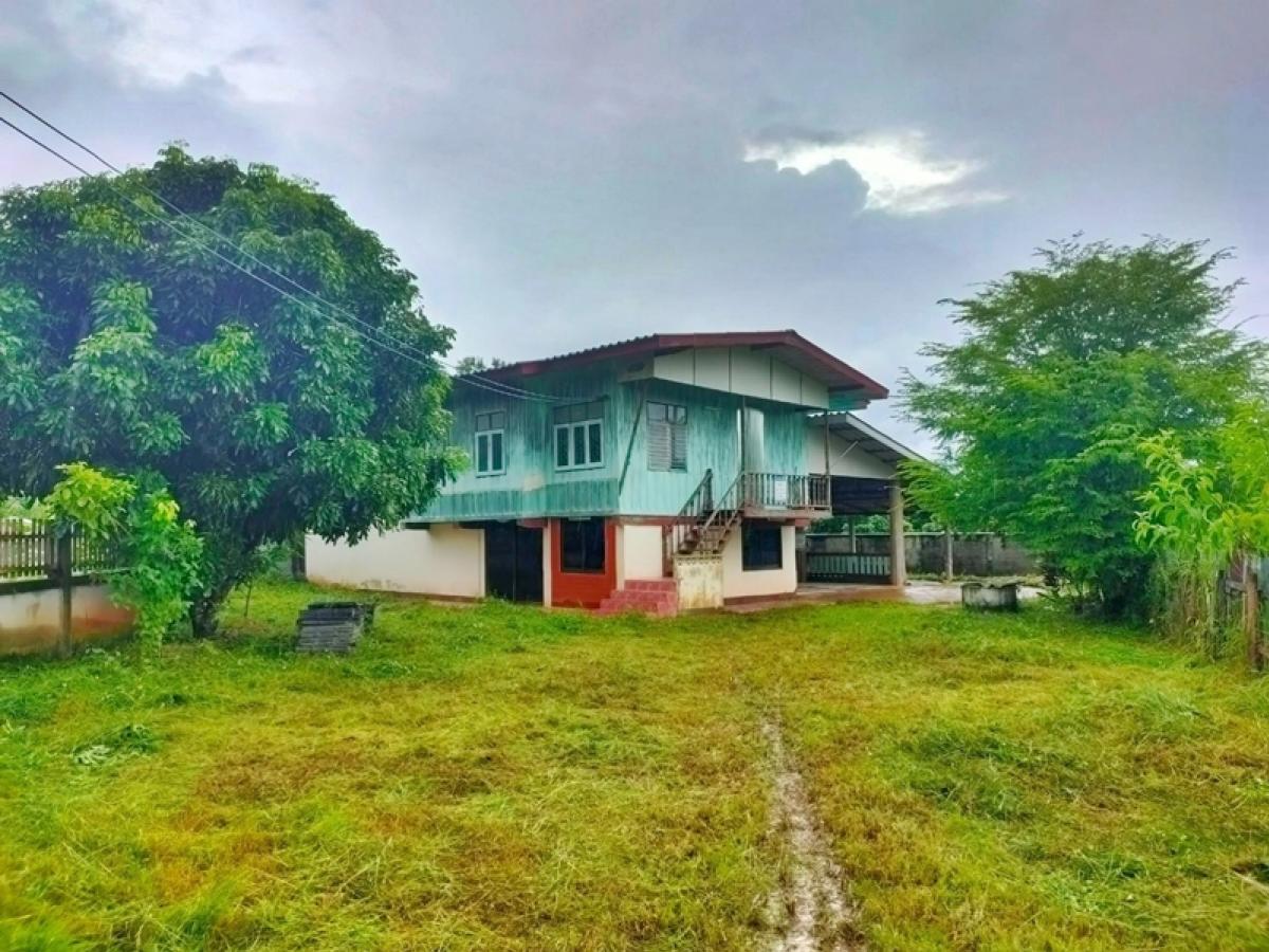 ขายบ้านเชียงราย : บ้านพักอาศัยครึ่งตึกครึ่งไม้ 2 ชั้น ห่างจากถนนสายบ้านสันผักฮึ-บ้านป่าเหียง ประมาณ 47 เมตร