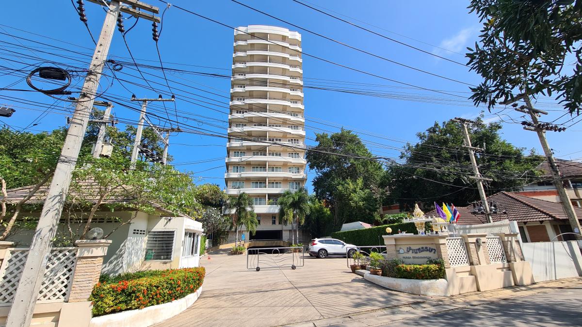 ขายคอนโดชะอำ เพชรบุรี : ห้องชุด ติดถนนสวนสนลอย 1 (ซอยบ่อตะลุงพัฒนา) ภานในถนนสวนสนลอย เเยกจากถนนเพชรเกษม (ทล.4) บ้านหรรษา