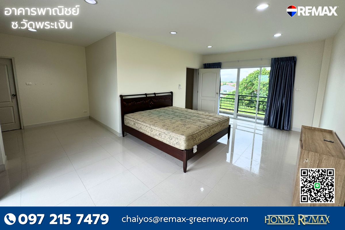 For SaleShop HouseRama5, Ratchapruek, Bangkruai : Commercial building for sale, 10 meters wide, next to the main road, Soi Wat Phra Ngern, trade location Topaz Terrace Project 29