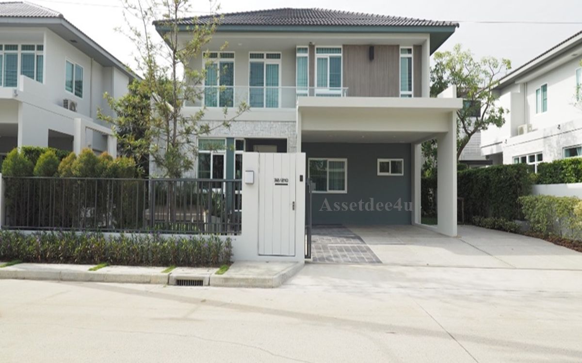 For RentHouseLadkrabang, Suwannaphum Airport : Bangna rental house, luxury house, Bangna, ah551 for rent, 4 bedrooms, Manthana, Bang Na, Furniture Ring Road Near Ramkhamhaeng 2