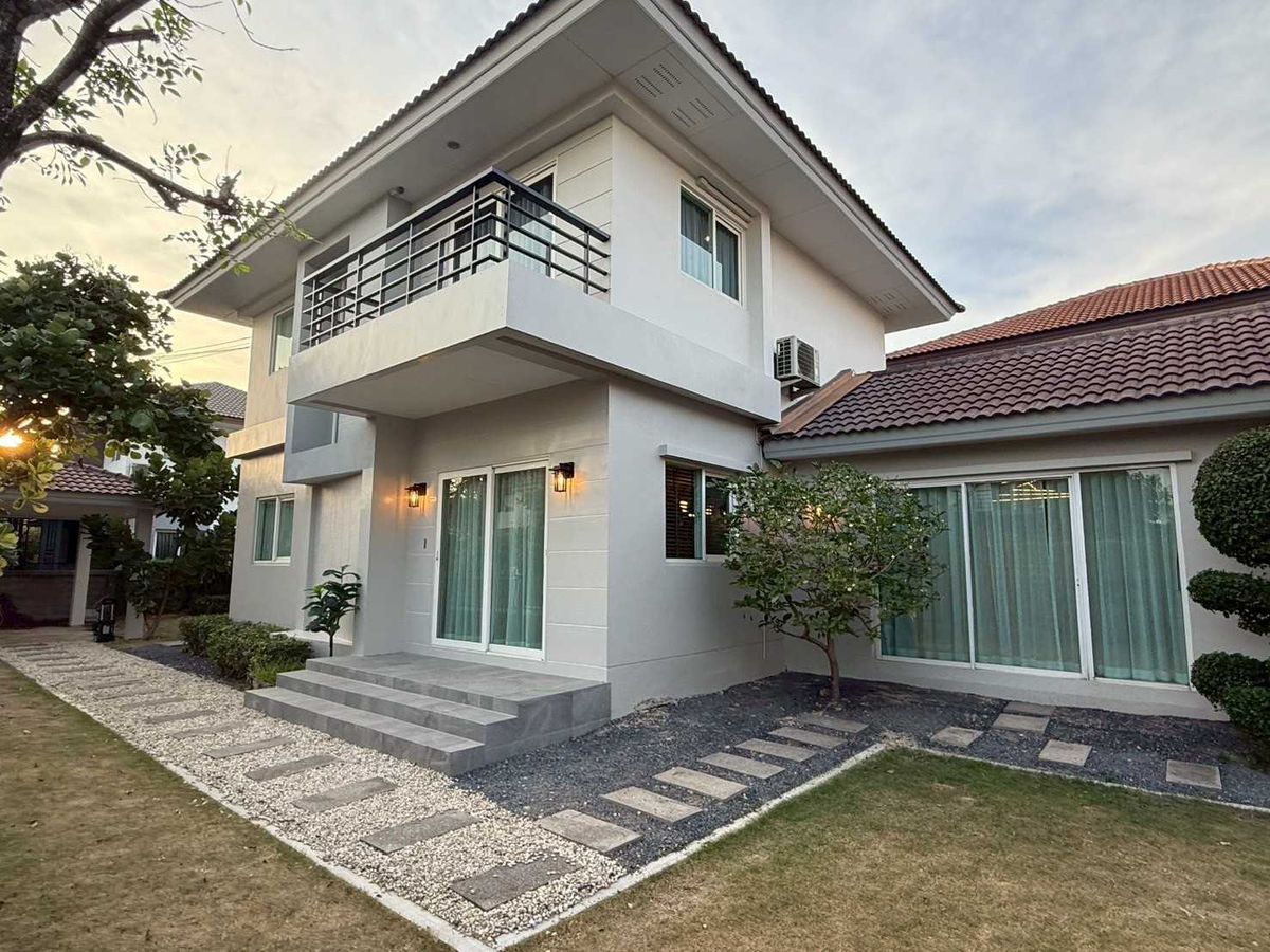 ขายบ้านปทุมธานี รังสิต ธรรมศาสตร์ : ขายบ้านเดี่ยว หมู่บ้านคาซ่า วิลล์ รามอินทรา หทัยราษฏร์ 113.90 ตร.ม. ใกล้ โลตัส ลำลูกกา