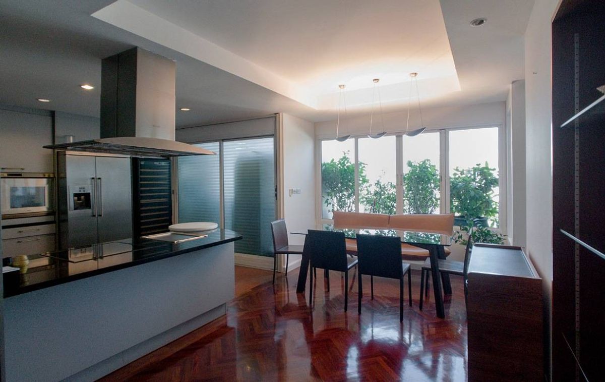 For SaleCondoSathorn, Narathiwat : For Sale with tenant: DUPLEX condo at Supreme Elegance, 2 BR/3 B, 220 sqm., classic and unique interior, Sathorn area