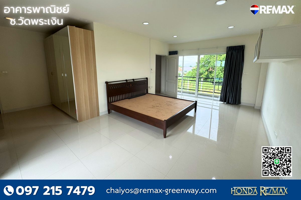 For SaleShop HouseRama5, Ratchapruek, Bangkruai : Commercial building for sale, 10 meters wide, next to the main road, Soi Wat Phra Ngern, trade location Topaz Terrace Project 29