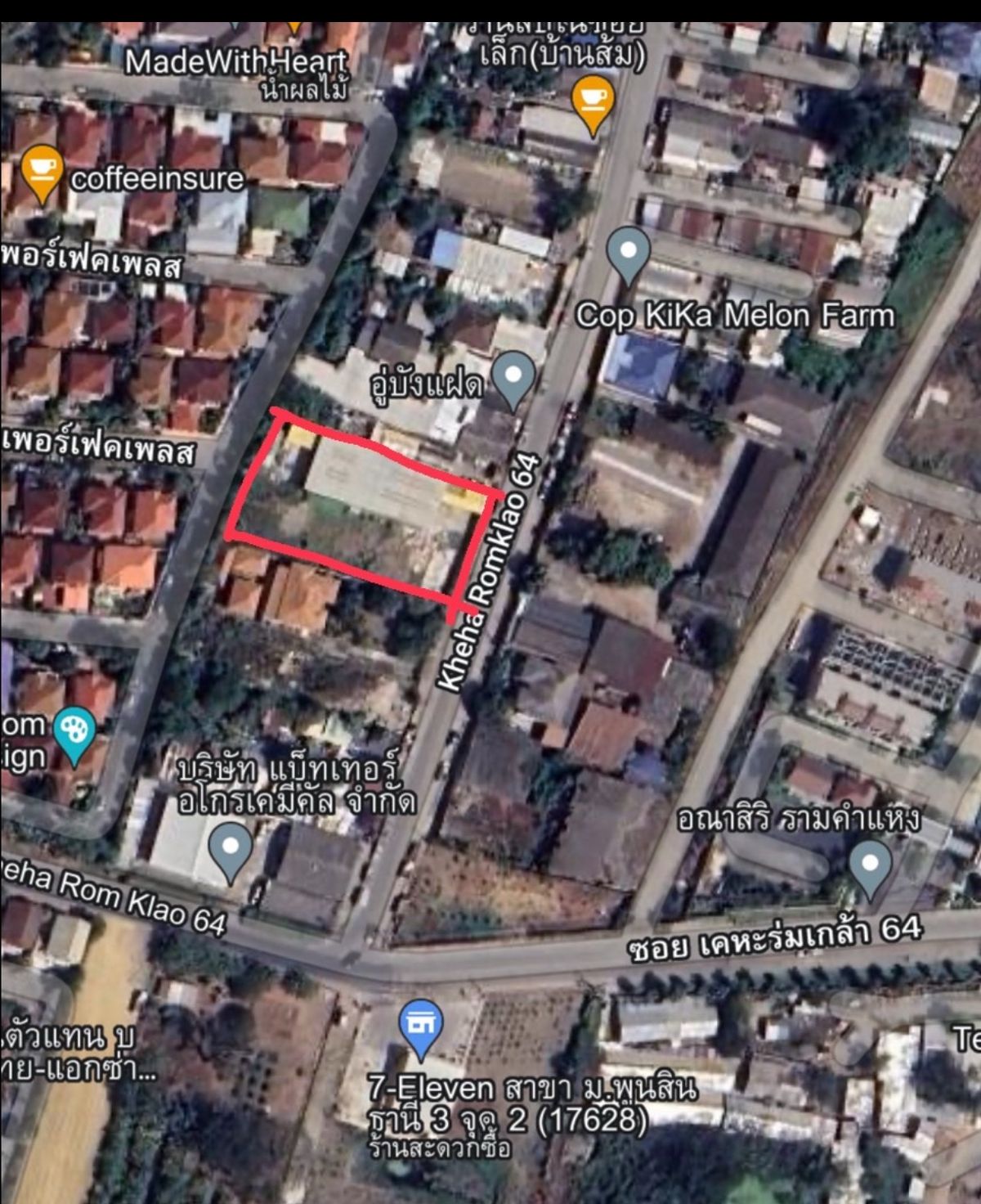 For SaleLandMin Buri, Romklao : Urgent sale, empty land, beautiful plot, Soi, Ramkhamhaeng, 1 rai 1 work