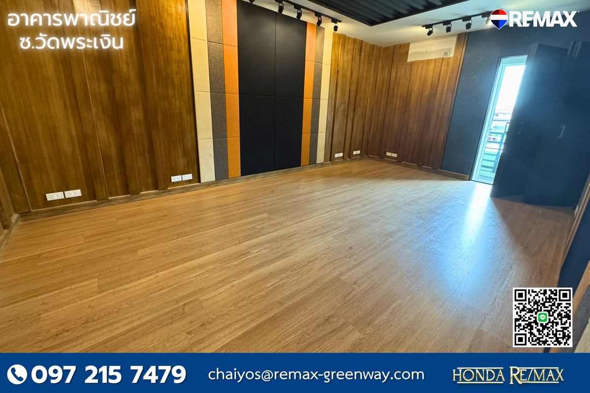 For SaleShop HouseRama5, Ratchapruek, Bangkruai : Commercial building for sale, 10 meters wide, next to the main road, Soi Wat Phra Ngern, trade location Topaz Terrace Project 29