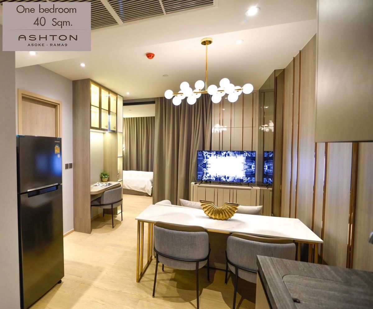 ให้เช่าคอนโดพระราม 9 เพชรบุรีตัดใหม่ RCA : for rent ashton asoke rama 9 1 bed super deal🌈💟♥️