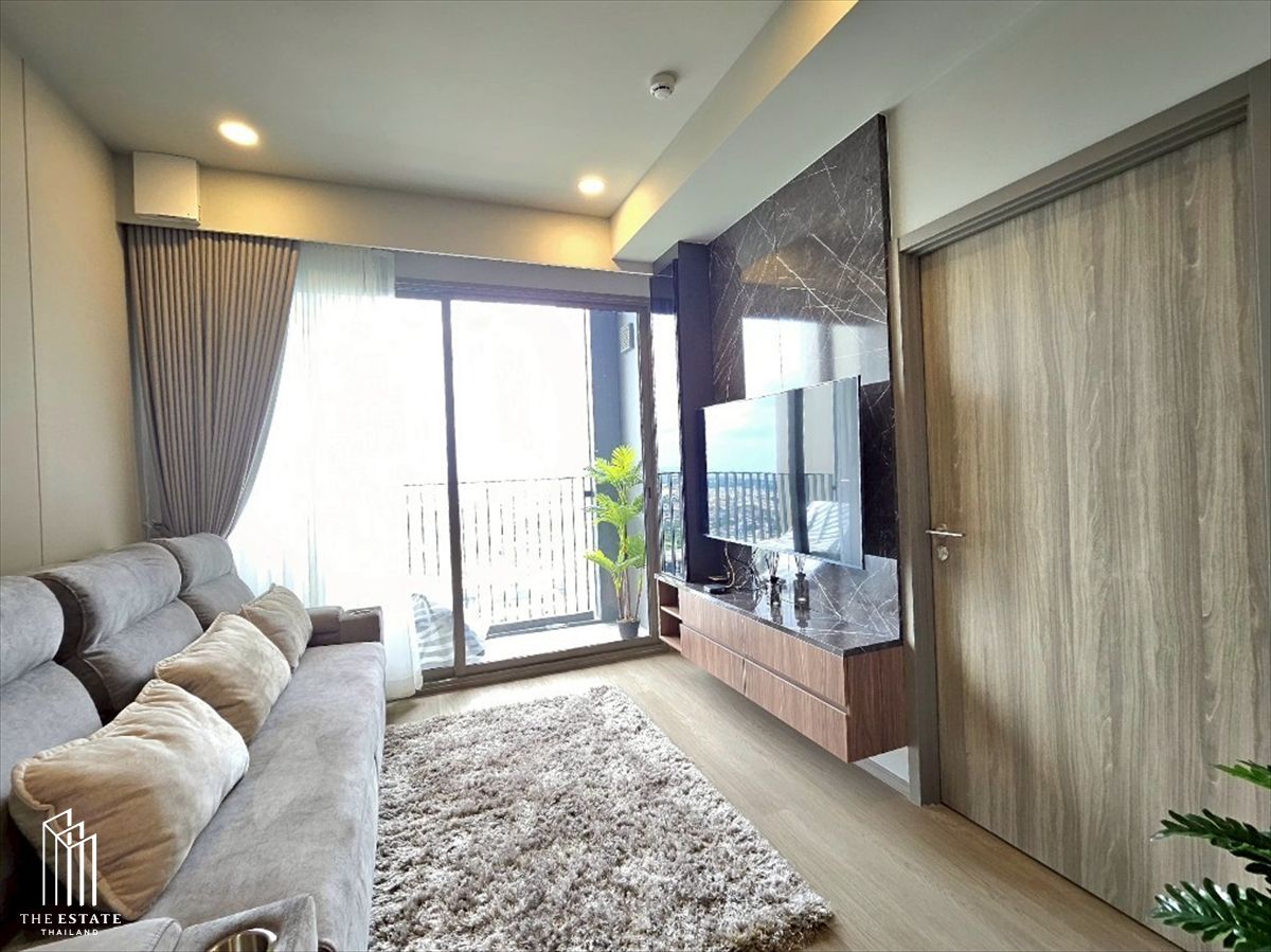 For RentCondoBangna, Bearing, Lasalle : For Rent Whizdom The Forestias (Destinia), the high view of the north side of the Suvarnabhumi Airport 35.13 SQ.M. 1 Bedroom @30,000 Baht