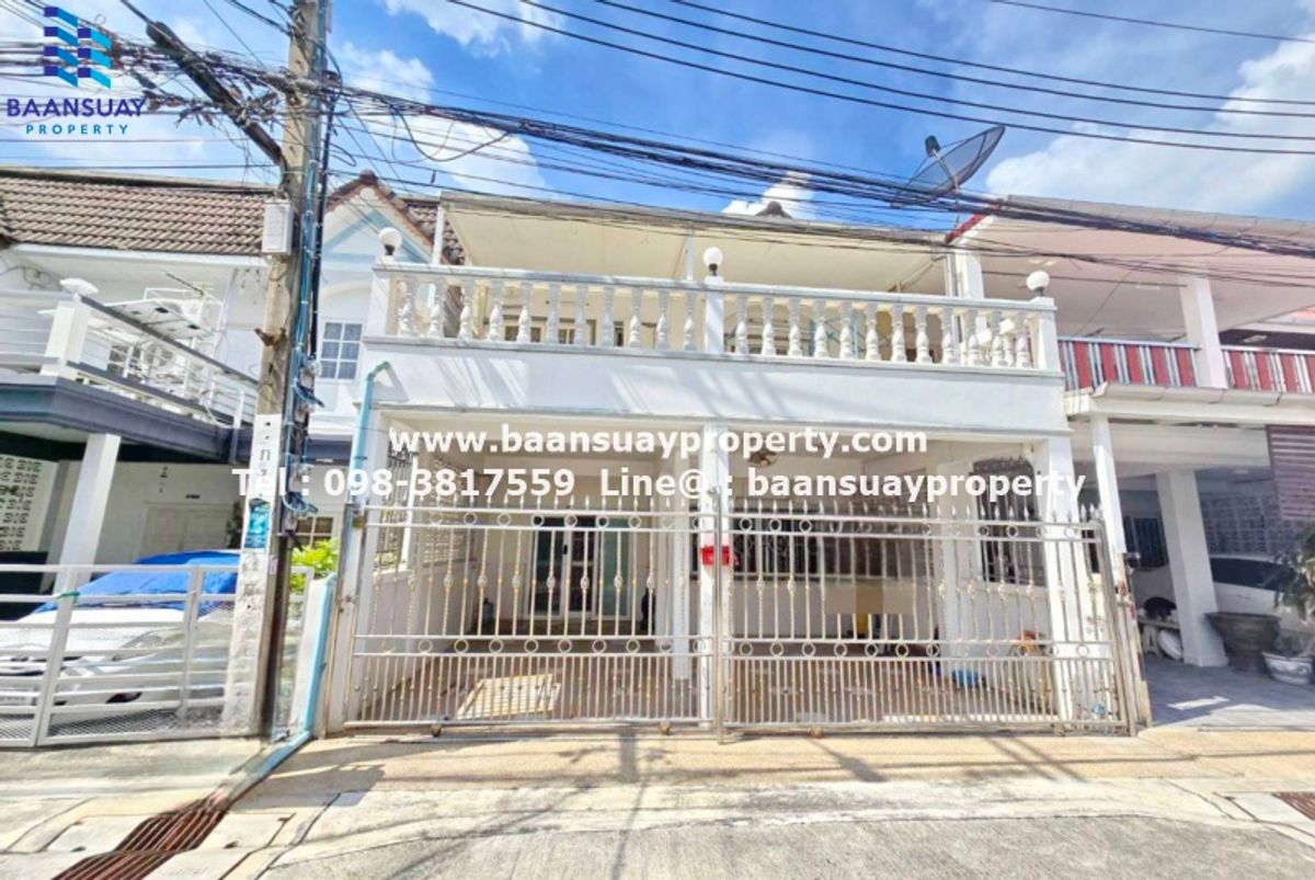 For RentTownhomeOnnut, Udomsuk : 2 -story townhouse for rent, ready to be on Sukhumvit 103, near Paradise