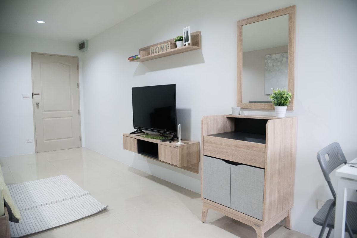 For RentCondoRatchadapisek, Huaikwang, Suttisan : Condo for rent: Grand Park Town (1 bedroom), 2nd floor, Soi Sahakon Pramul, Huai Khwang-Ratchada