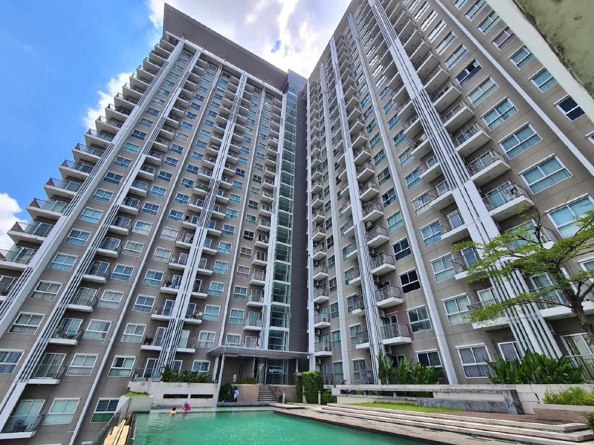 ขายคอนโดแจ้งวัฒนะ เมืองทอง : ห้องชุด ห่างจากสถานีรถไฟฟ้าสายสีม่วงประมาณ 400 เมตร เดอะ พาร์คแลนด์ งามวงศ์วาน