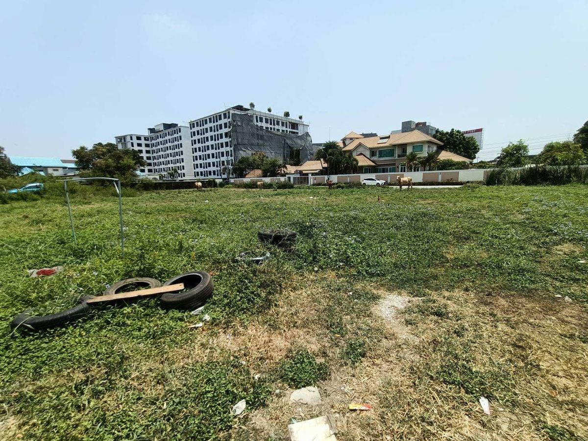 ขายที่ดินพัฒนาการ ศรีนครินทร์ : ขายด่วนที่ดินแปลงใหญ่ เลียบมอเตอร์เวย์ พัฒนาการ53 (N.633)