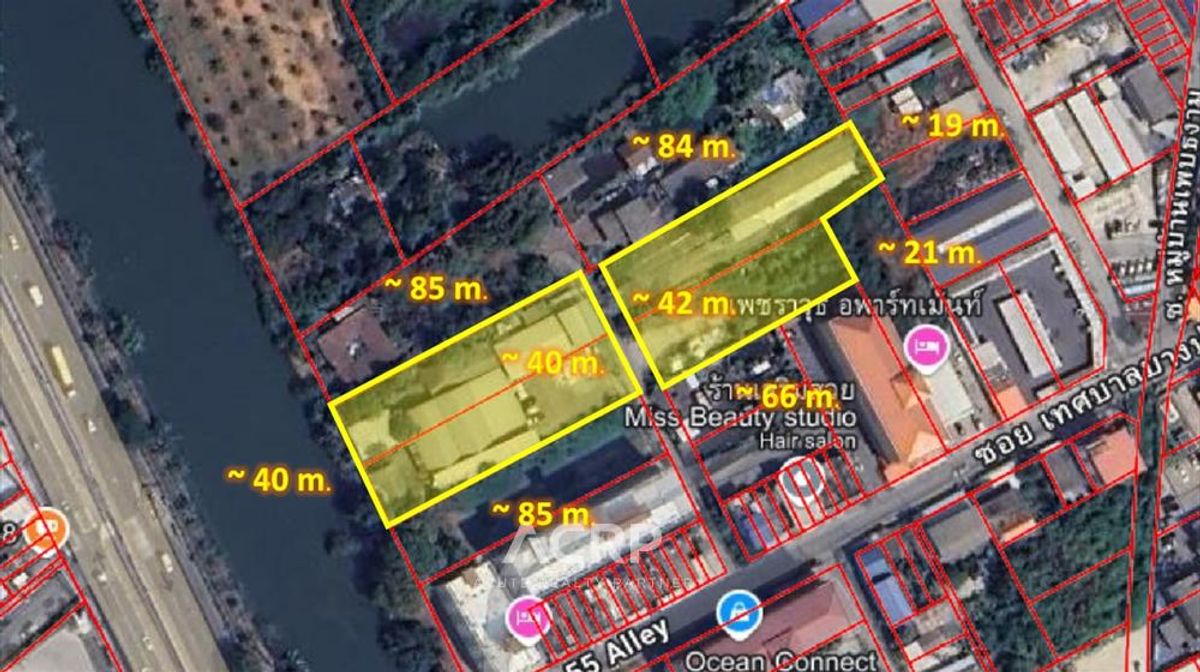 For SaleLandSamut Prakan,Samrong : Land for sale, potential location Soi Municipality Bang Pu 55 Samut Prakan