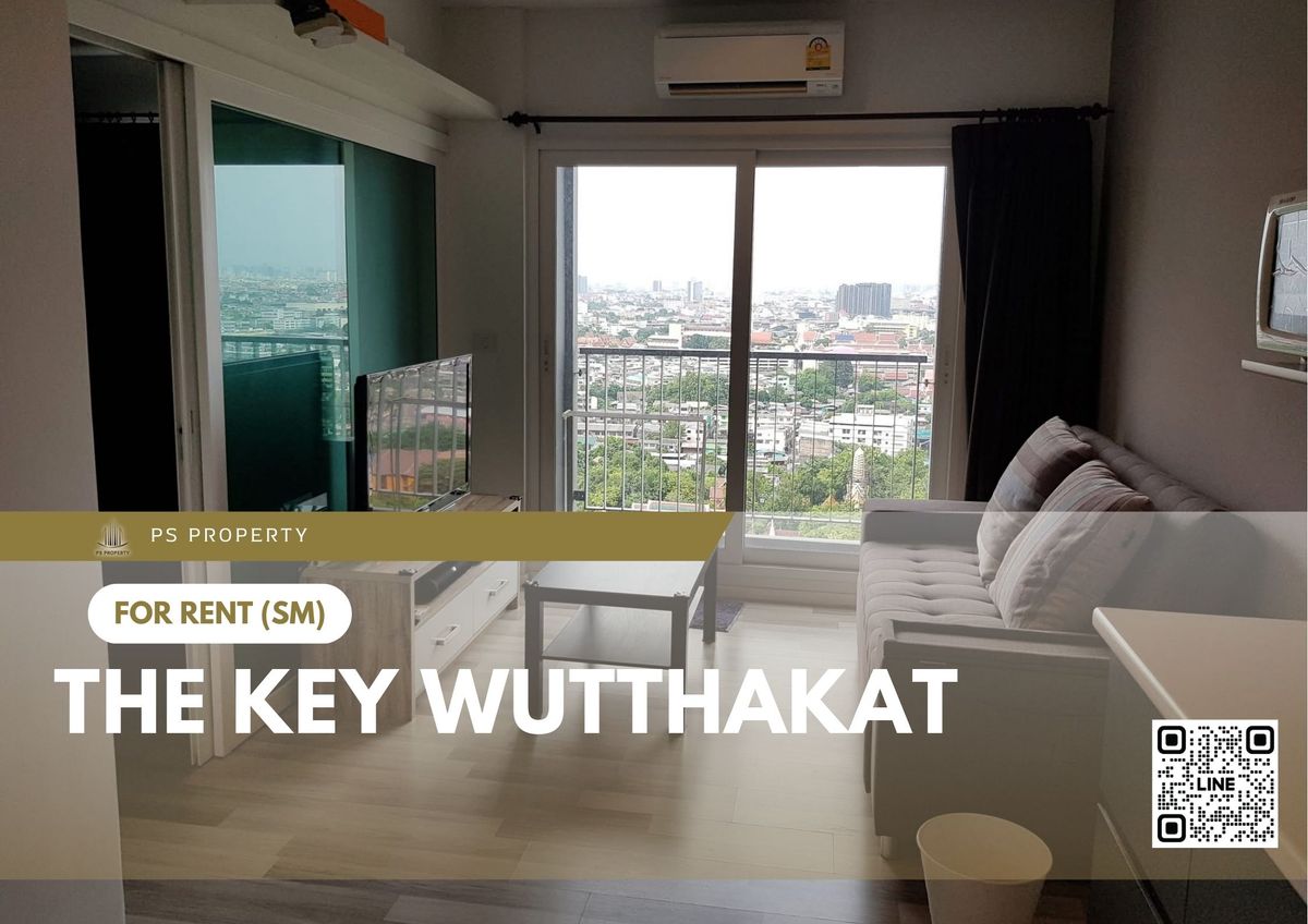For RentCondoThaphra, Talat Phlu, Wutthakat : For rent ✨ The Key Wutthakat ✨ Fully furnished and equipped with electrical appliances, near BTS Wutthakat