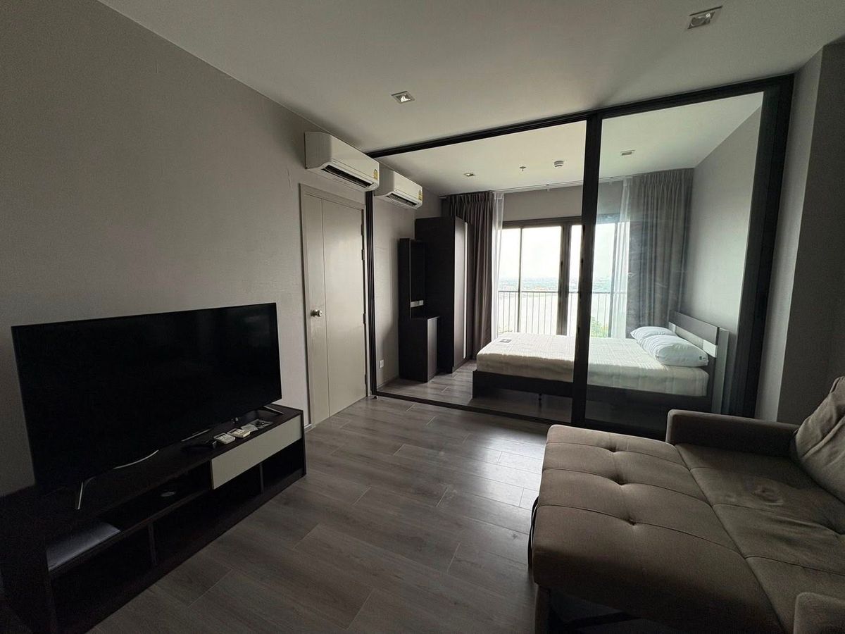 For RentCondoRattanathibet, Sanambinna : 1 bedroom condo for rent. The Politan Aqua 🔥 Near MRT Phra Nang Klao 🔥