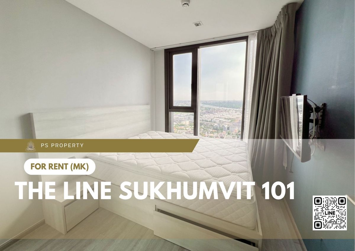 For RentCondoOnnut, Udomsuk : For rent 📍 THE LINE Sukhumvit 101 📍 2 bedrooms, 2 bathrooms, fully furnished and equipped with electrical appliances