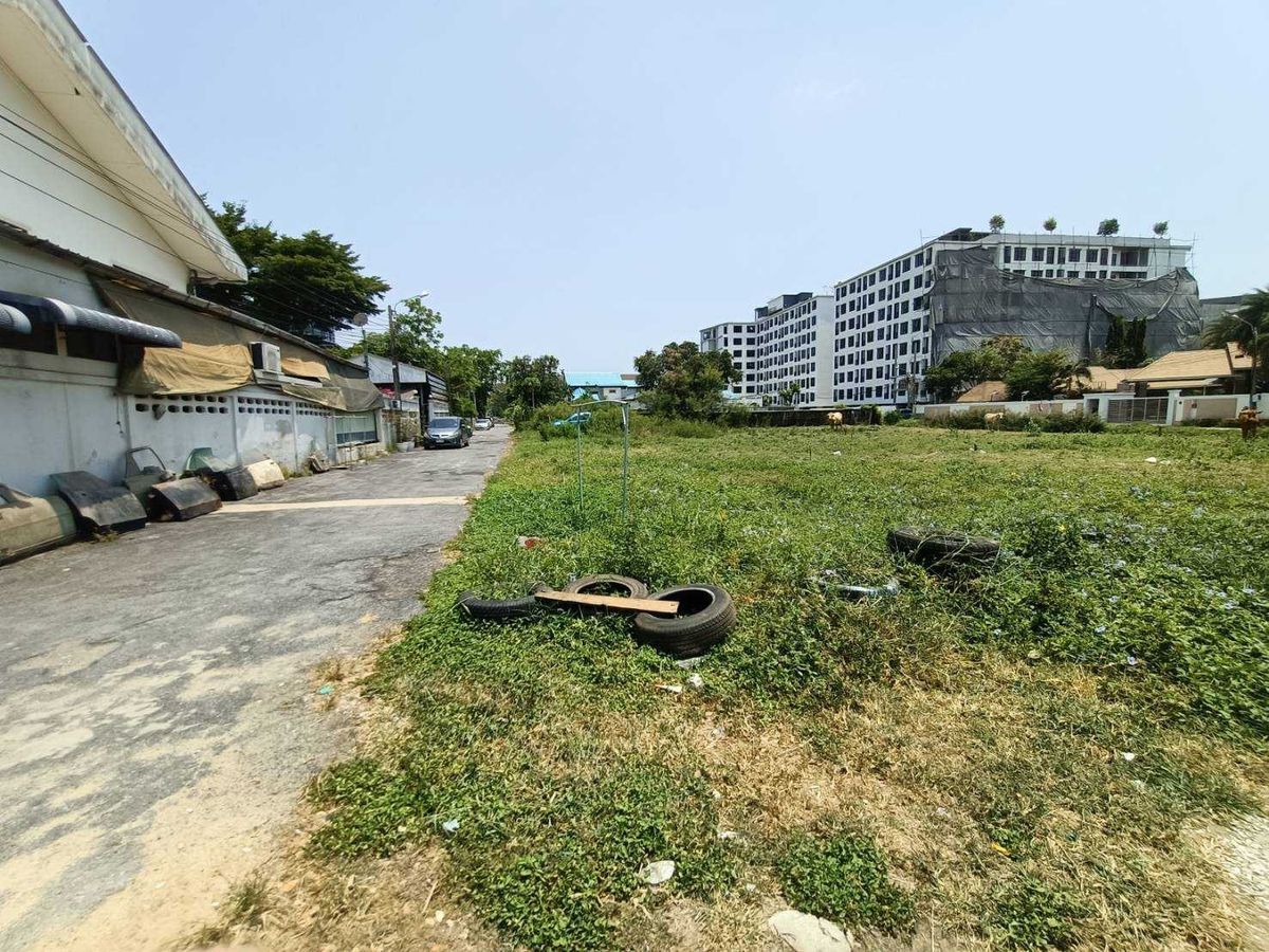 ขายที่ดินพัฒนาการ ศรีนครินทร์ : ขายด่วนที่ดินแปลงใหญ่ เลียบมอเตอร์เวย์ พัฒนาการ53 (N.633)