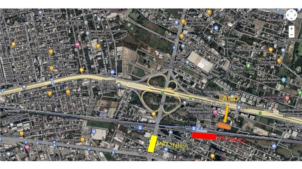 ขายที่ดินพัฒนาการ ศรีนครินทร์ : ขายด่วนที่ดินแปลงใหญ่ เลียบมอเตอร์เวย์ พัฒนาการ53 (N.633)